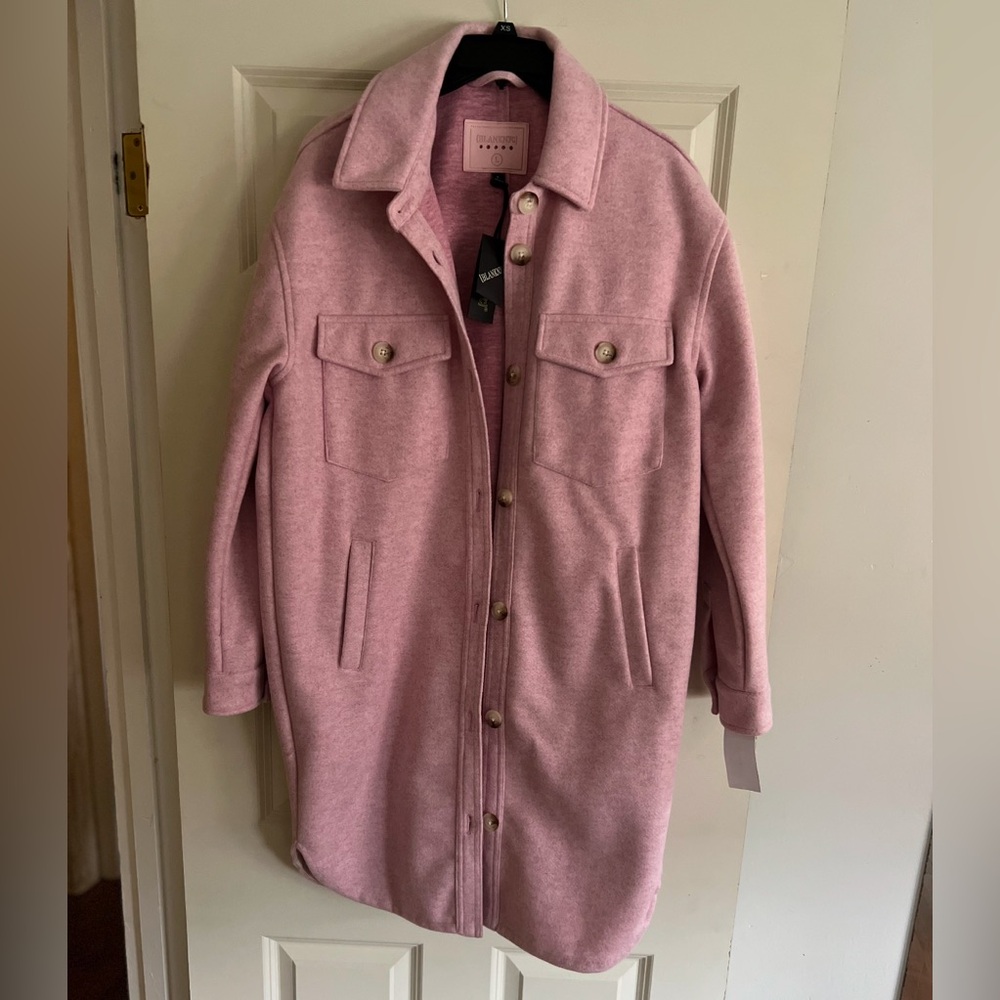 Blank NYC
Faux Wool Long Shirt Jacket Large - Picture 6 of 8